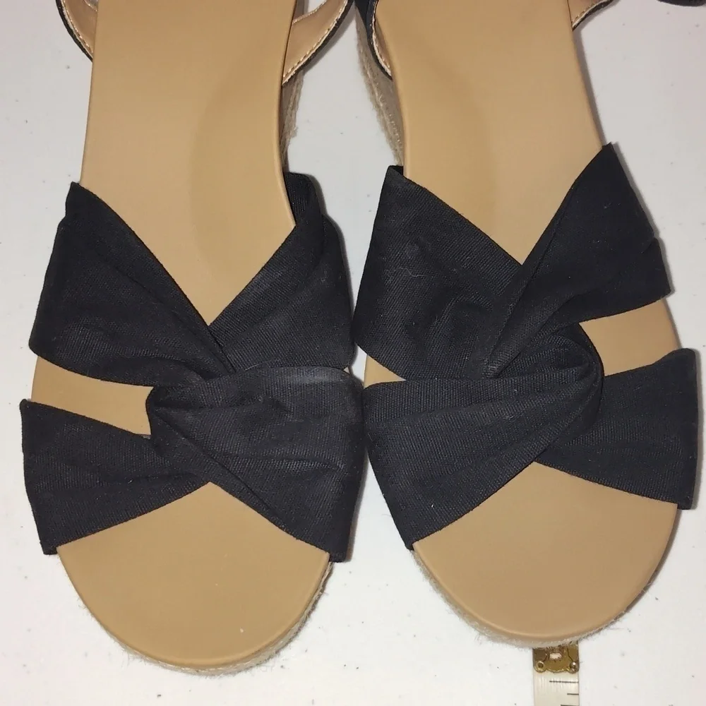 UGG Joslyn Espadrille Wedge Sandal | Black | Size 10